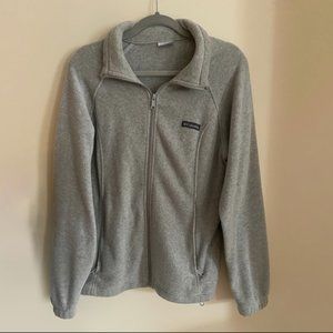 Columbia Gray Zip Up Fleece Jacket size XL
